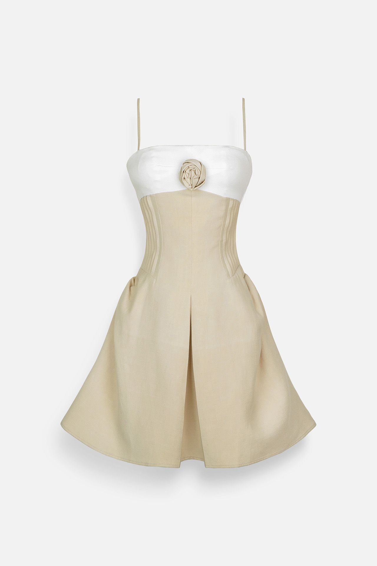 Đầm Ngắn String Pleated Waist