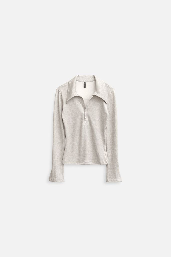  Áo Long Sleeves Collar Vneck Chains 