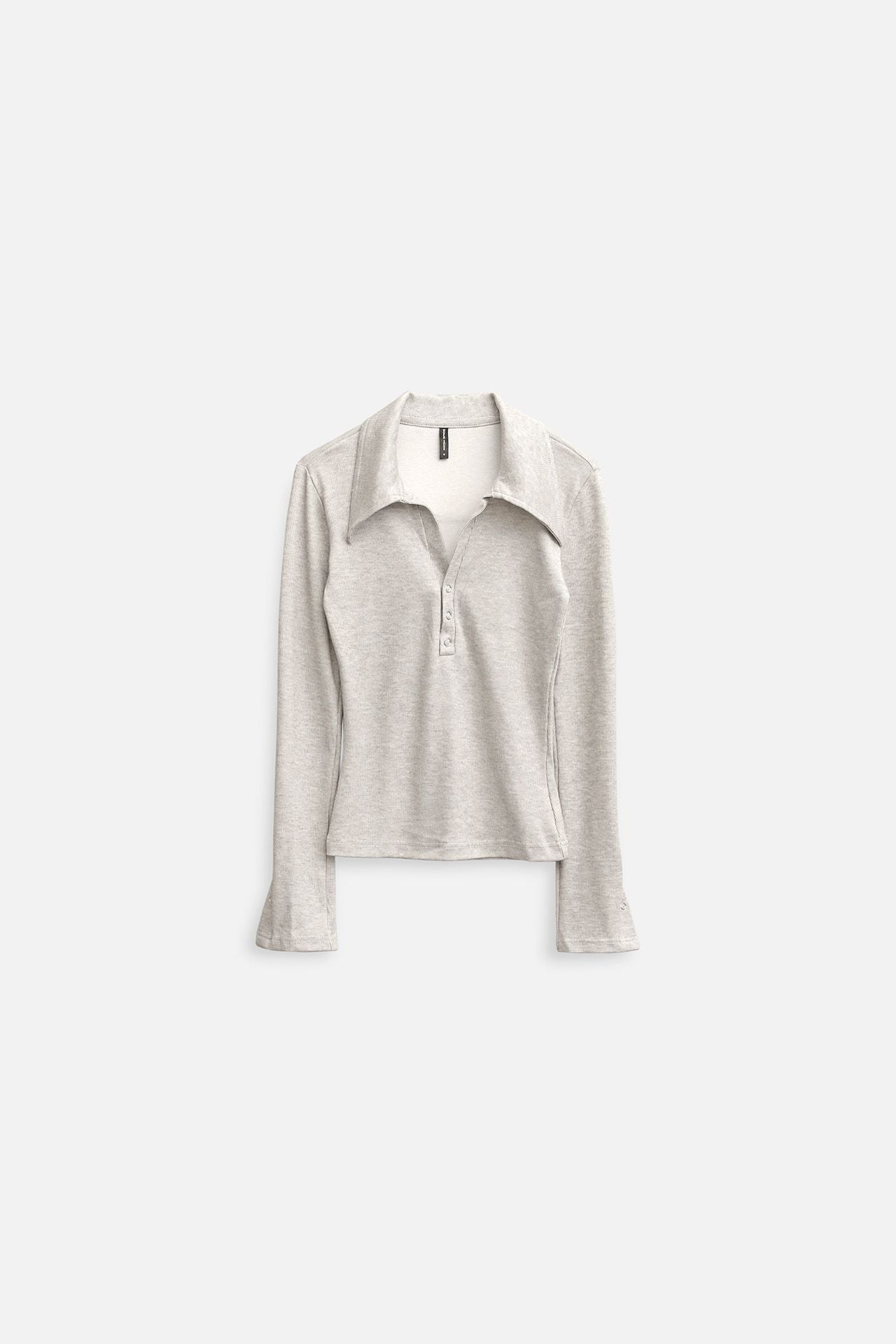 Áo Long Sleeves Collar Vneck Chains