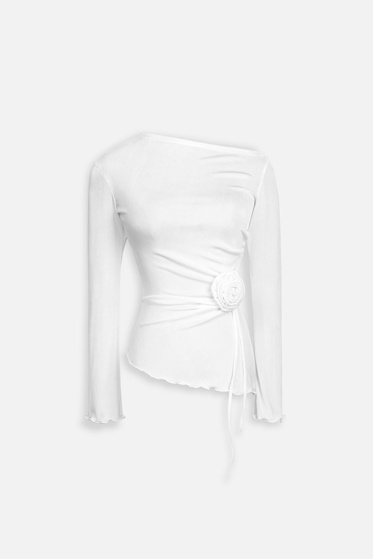 Áo Side Shoulder Flower