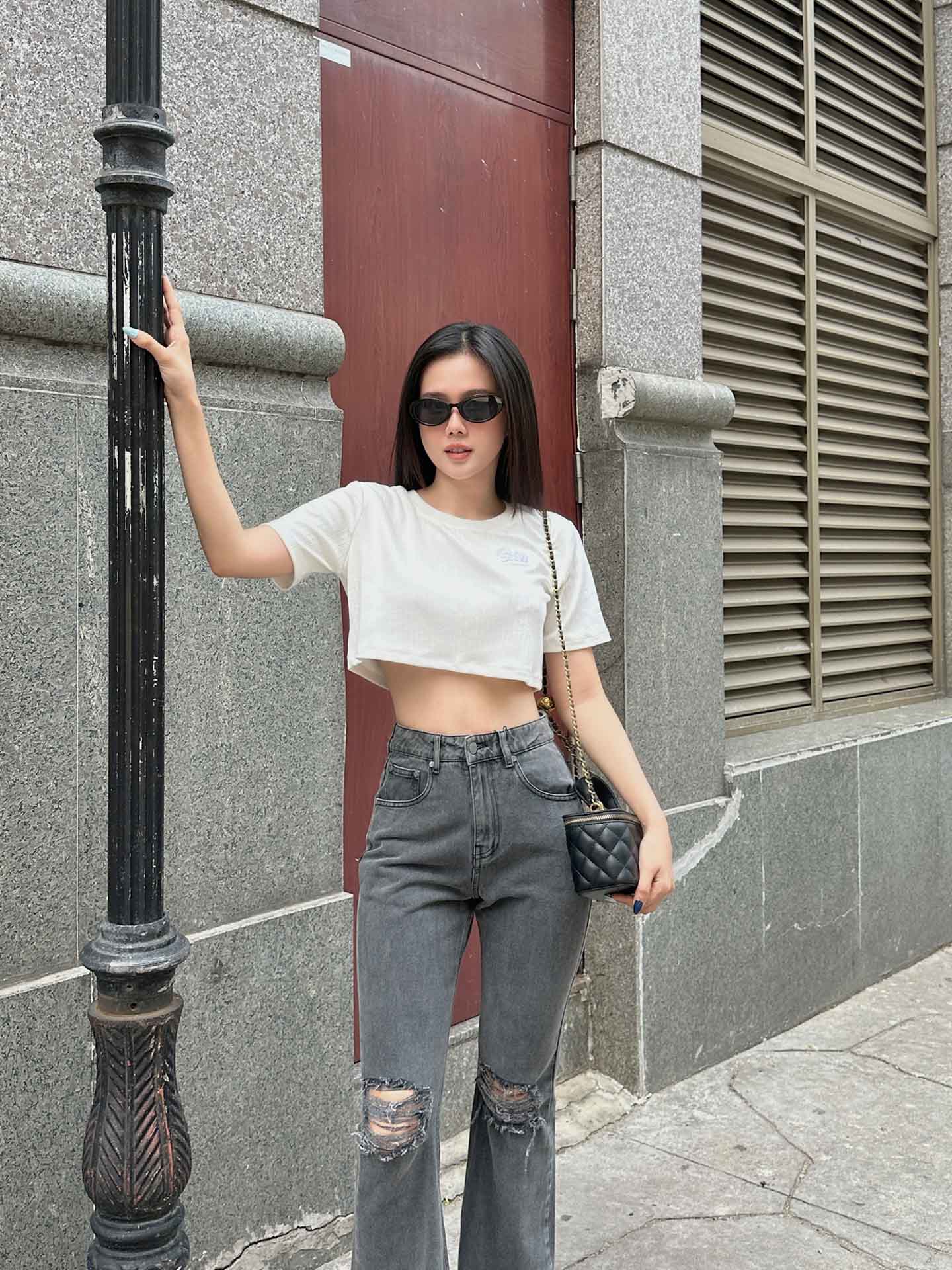 Áo Croptop Basic Oversize