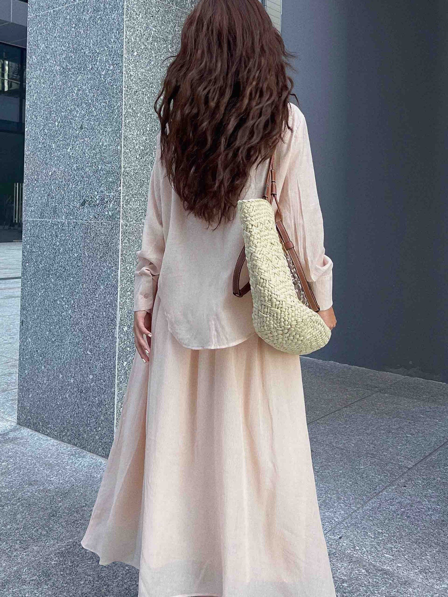 Set Shirt Princess Long Dress