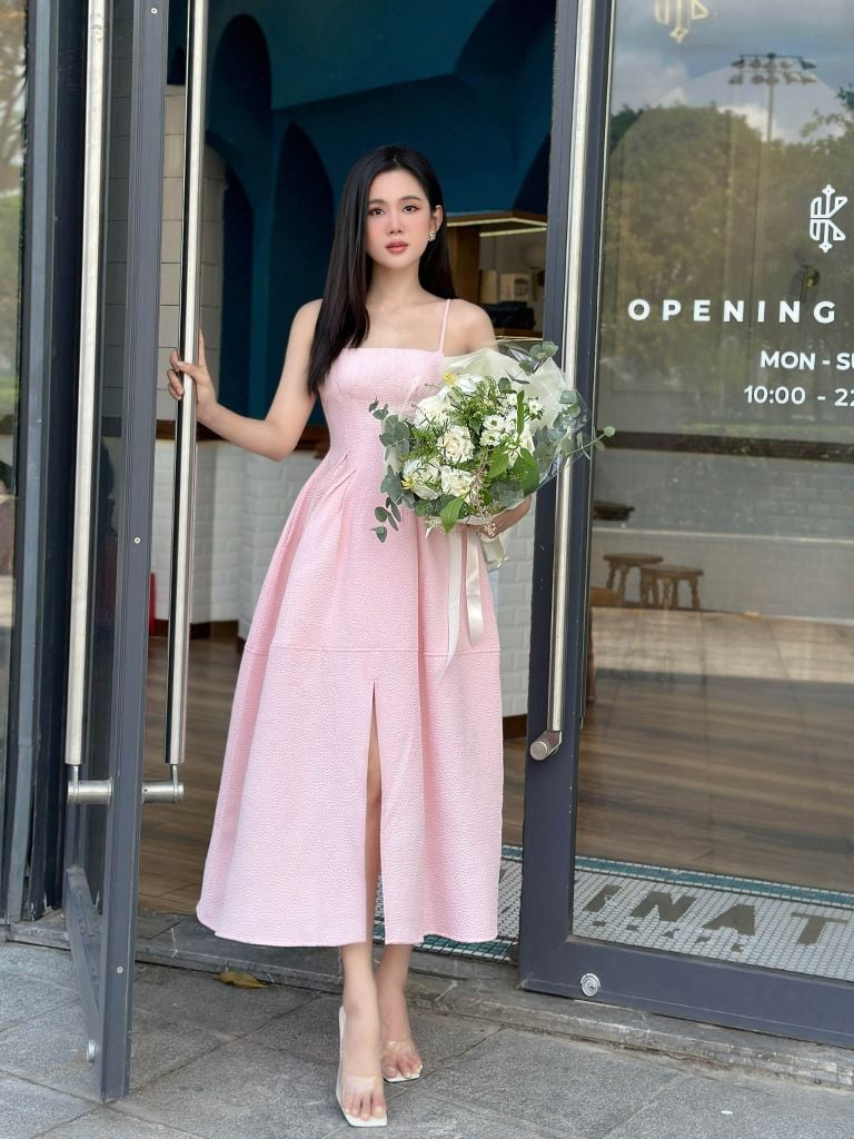  Đầm Dài Basic Plain Gown 