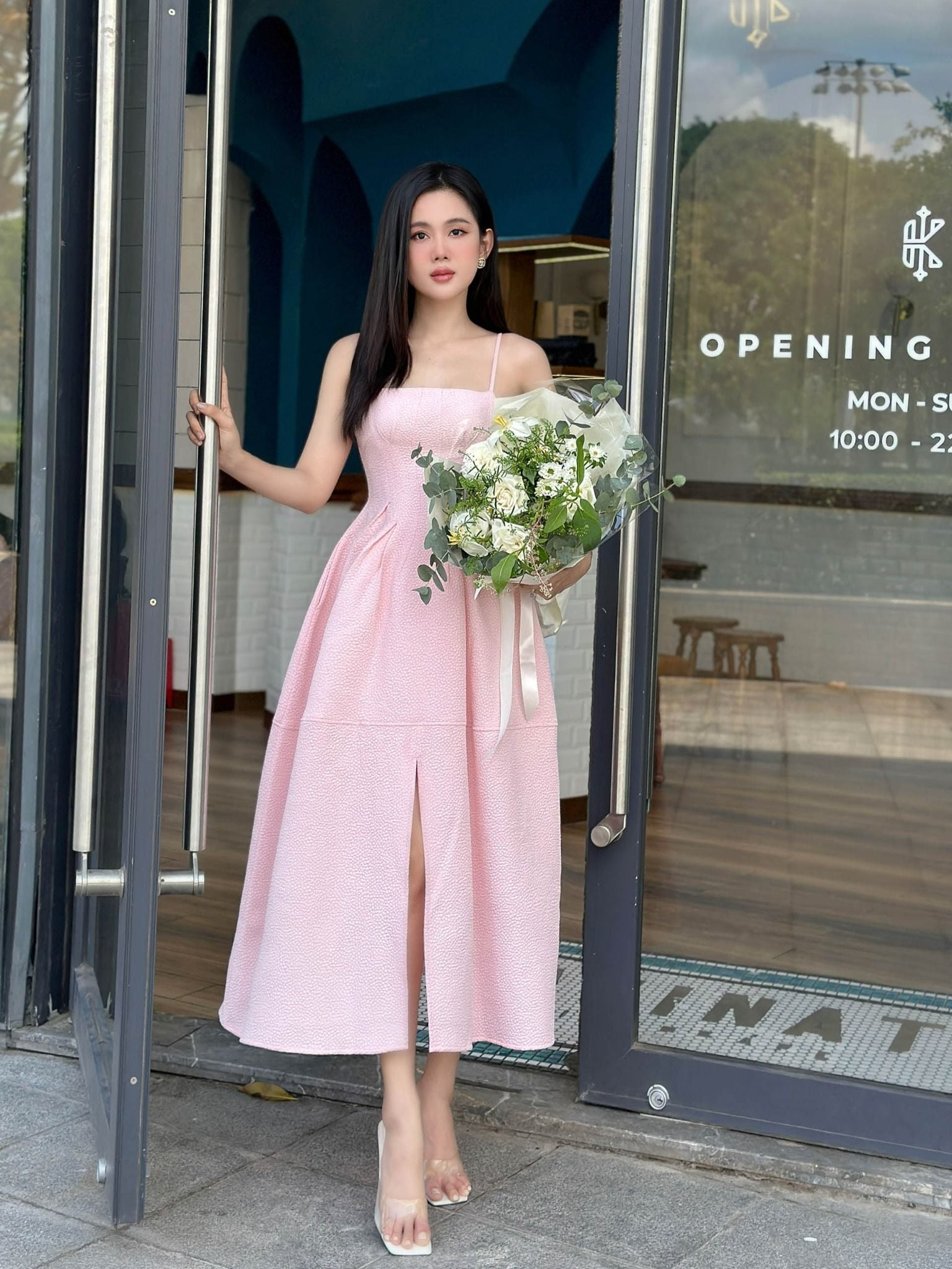  Đầm Dài Basic Plain Gown 
