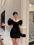 Đầm Ngắn Body Full Ruffle