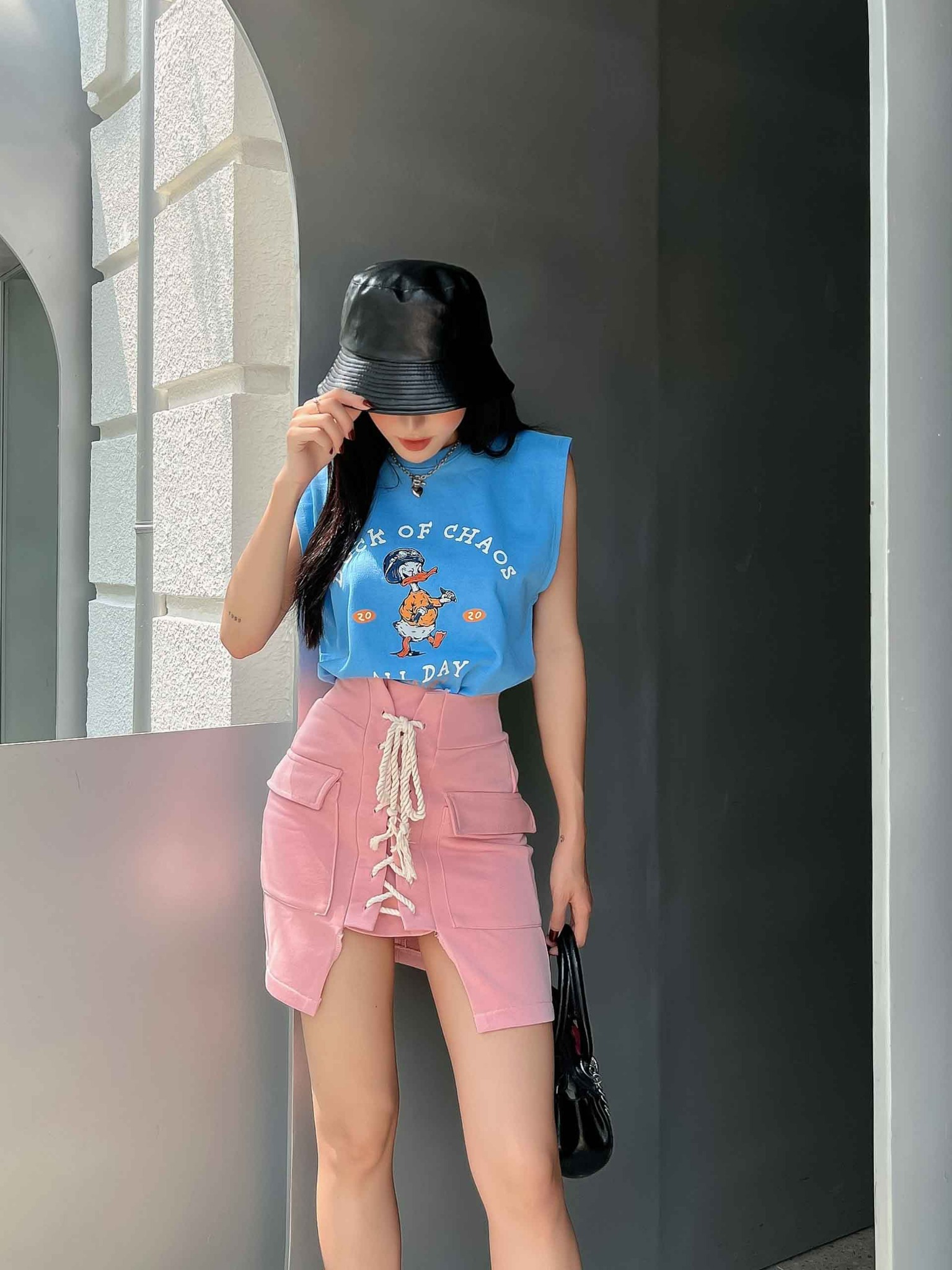 Chân Váy Thắt Dây Mini ALine Skirt  SomeHow
