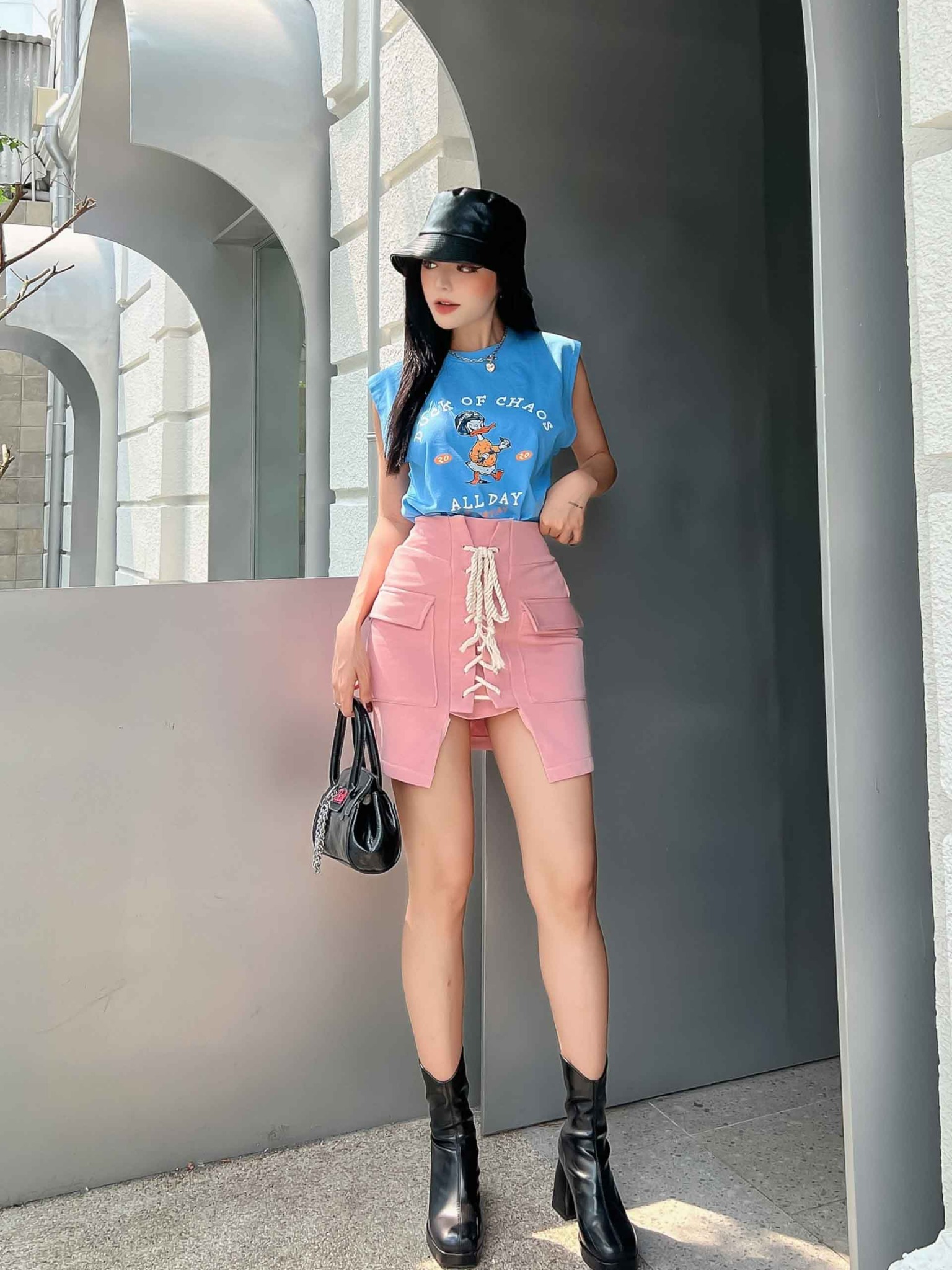 Chân Váy Thắt Dây Mini A-Line Skirt