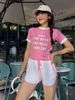 Set Short T-shirt Sporty Quotes