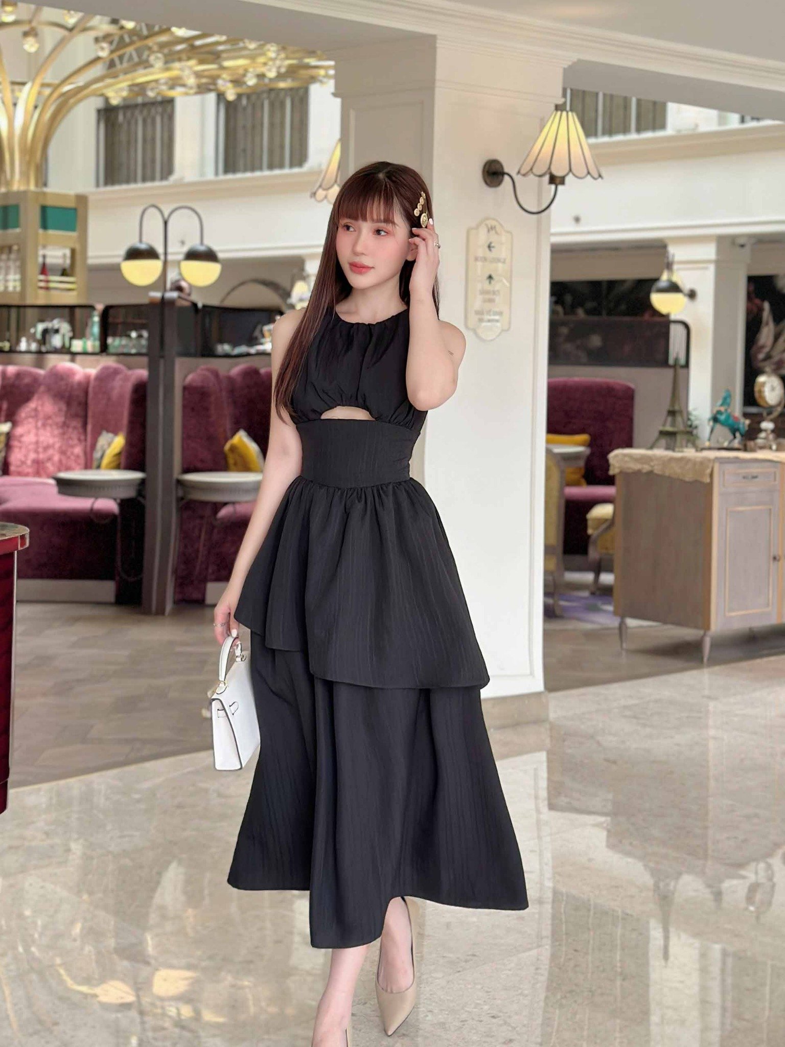 Đầm Dài High Top Sleeveless