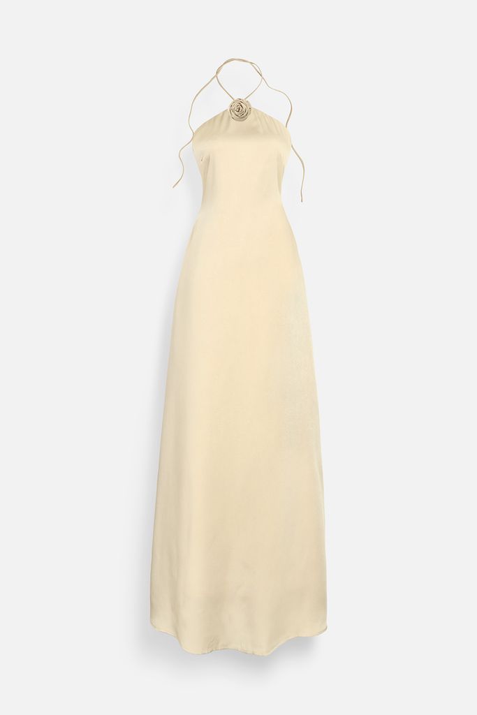  Đầm Dài Halter Latin Cord 