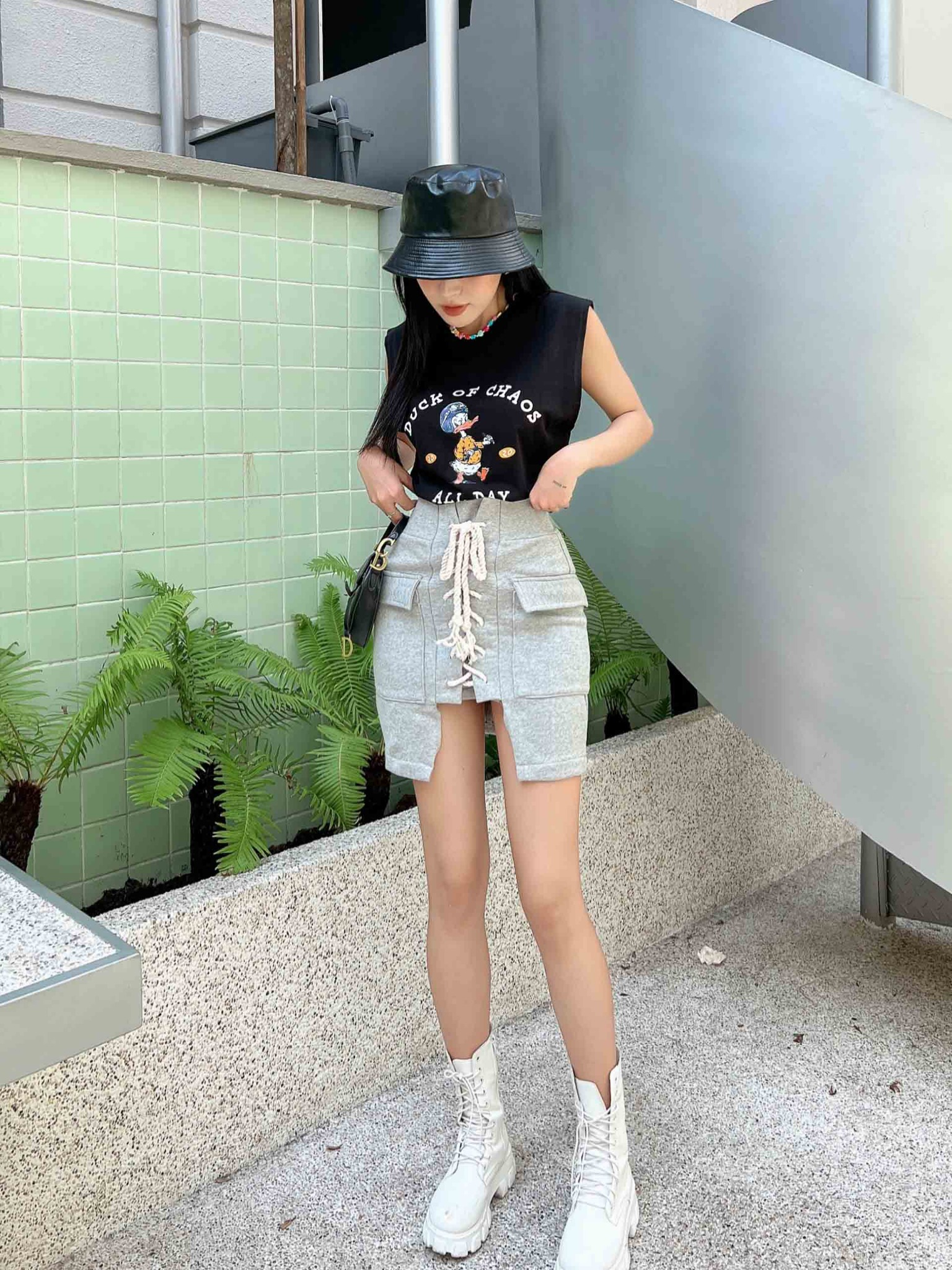 Chân Váy Thắt Dây Mini ALine Skirt  SomeHow