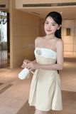 Đầm Ngắn String Pleated Waist