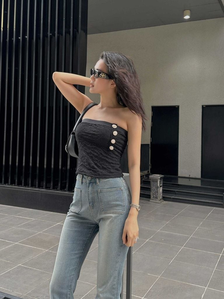  Áo Top Straight Across 