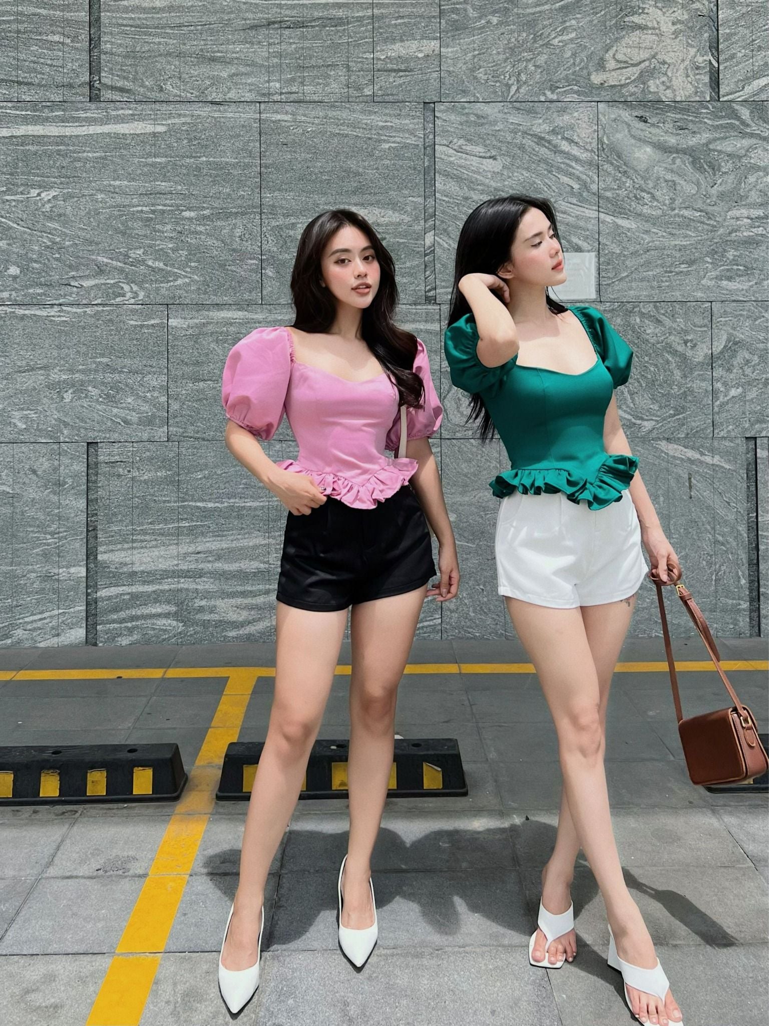 Áo Top Pumpkin Sleeves