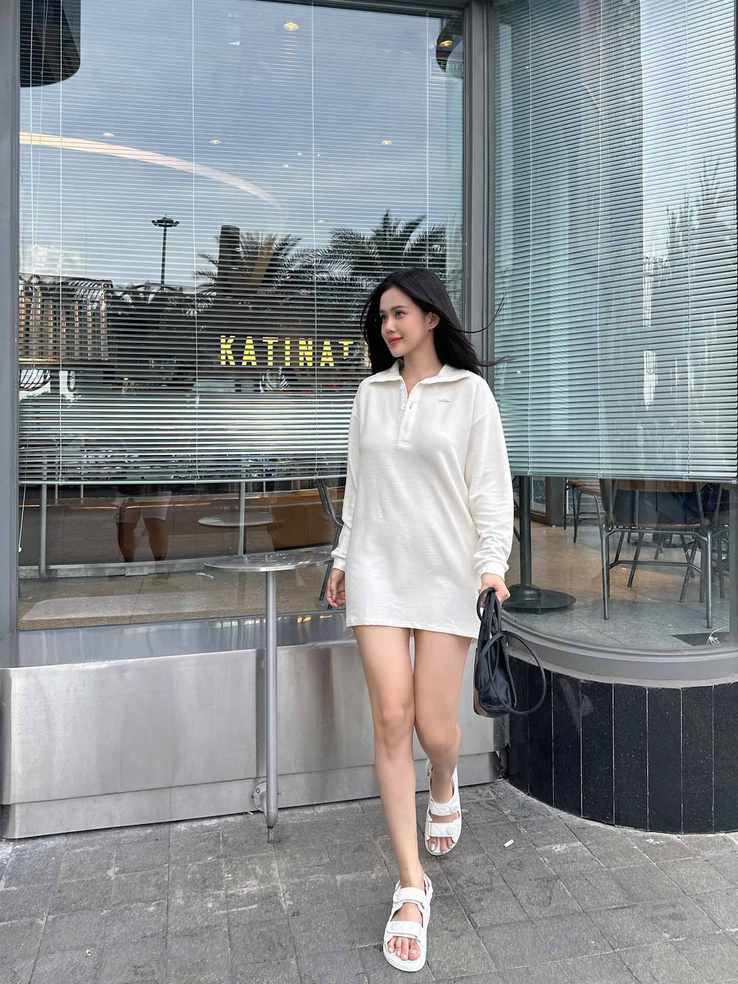 Đầm Ngắn Knitwear Polodress