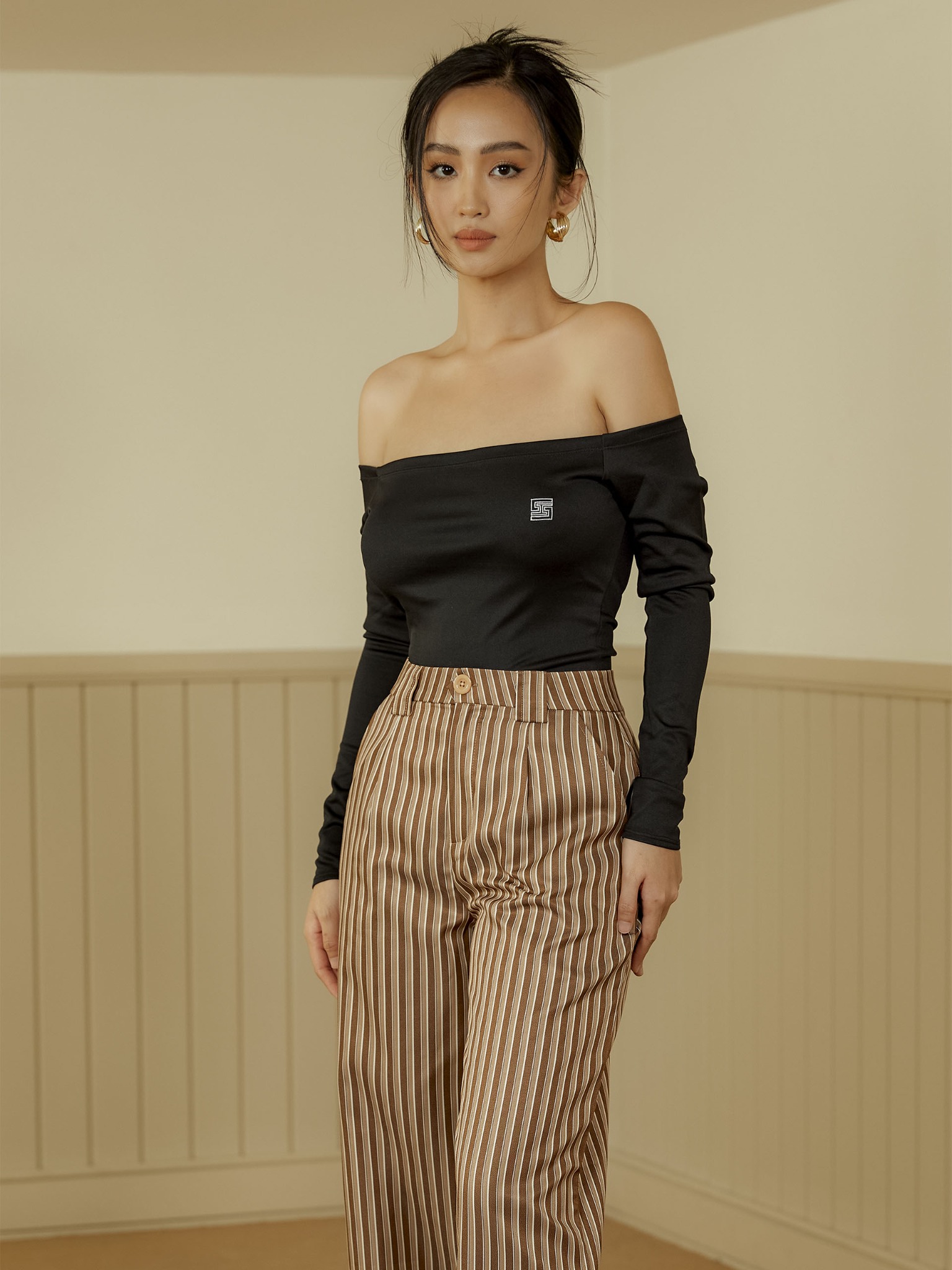 Quần Dài Wide Leg Basic