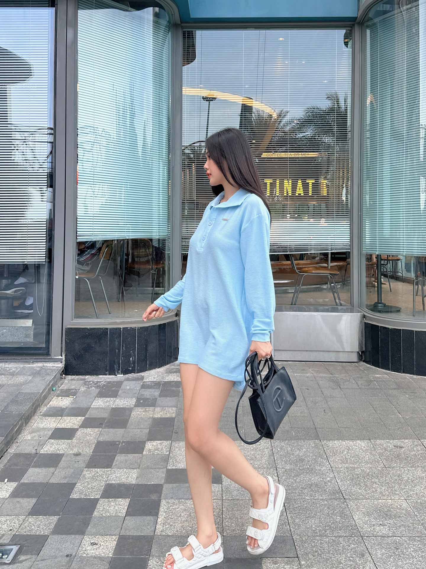 Đầm Ngắn Knitwear Polodress