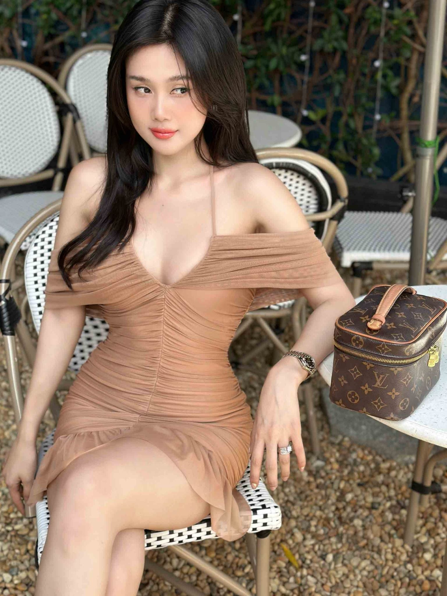 Đầm Ngắn Sleeveless Ruffle Sun