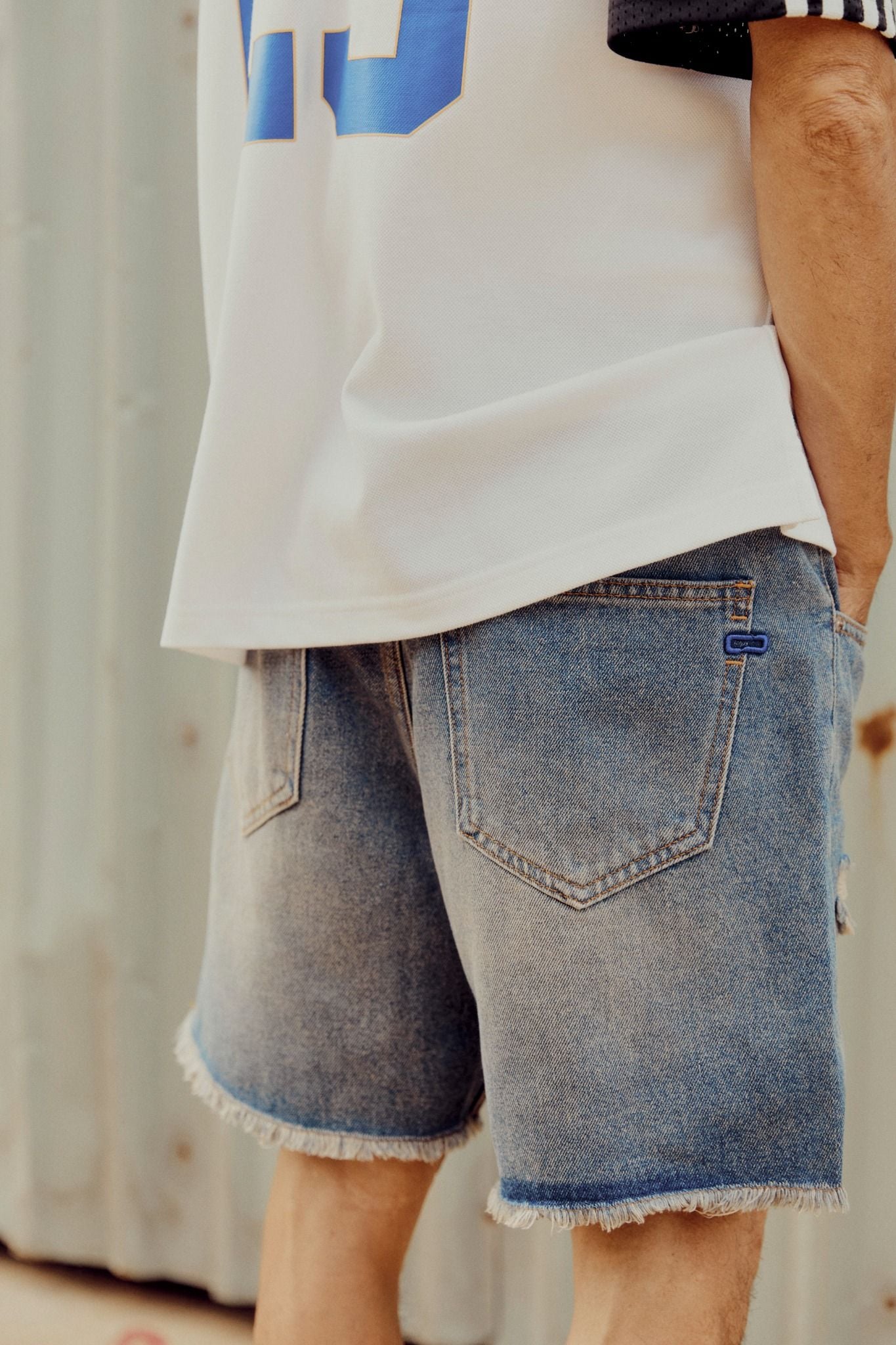 Quần Short Jean Distress Style * Én Col 25