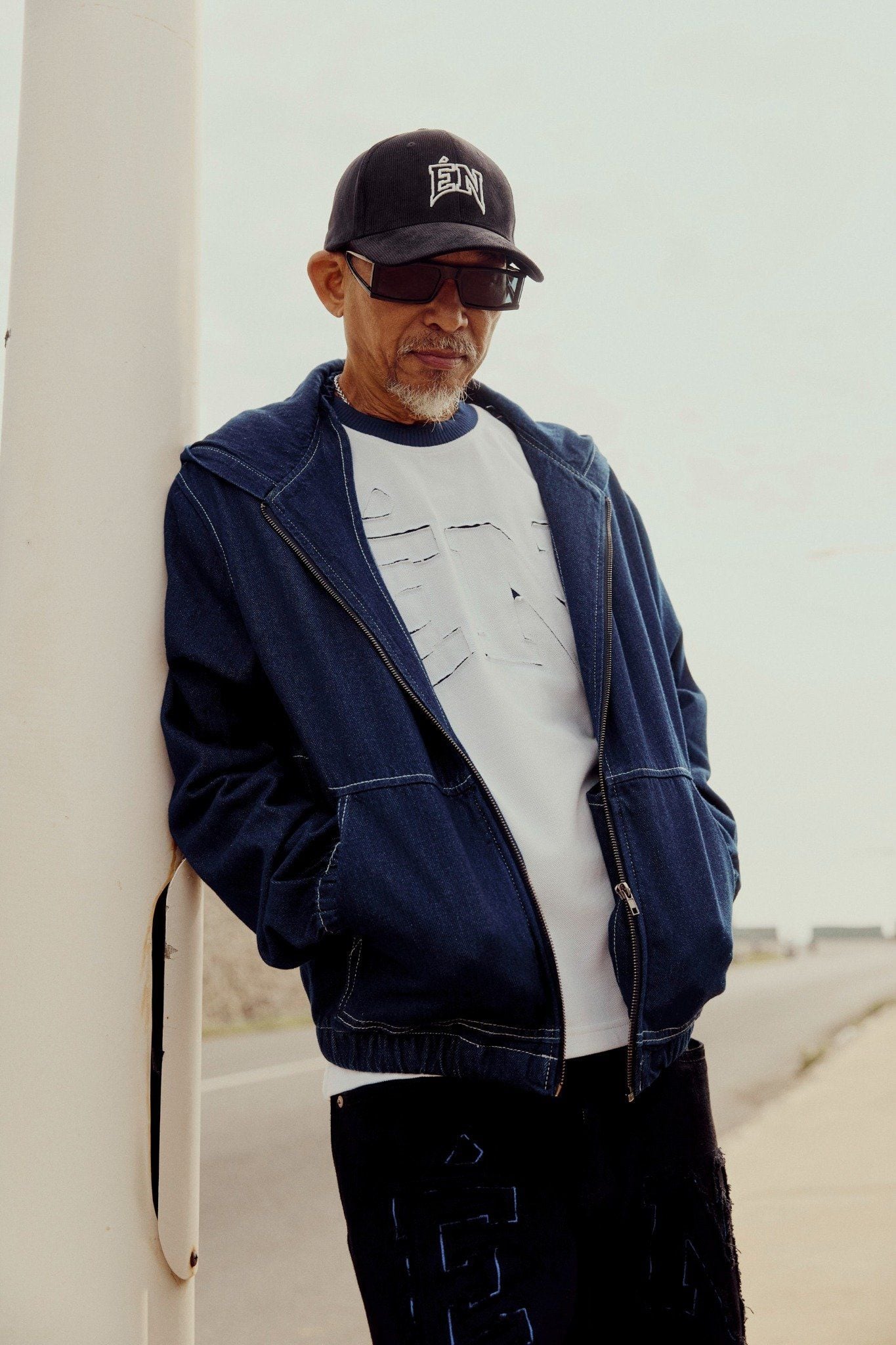  Áo Khoác Indigo Hood Relaxed * Én Col 25 