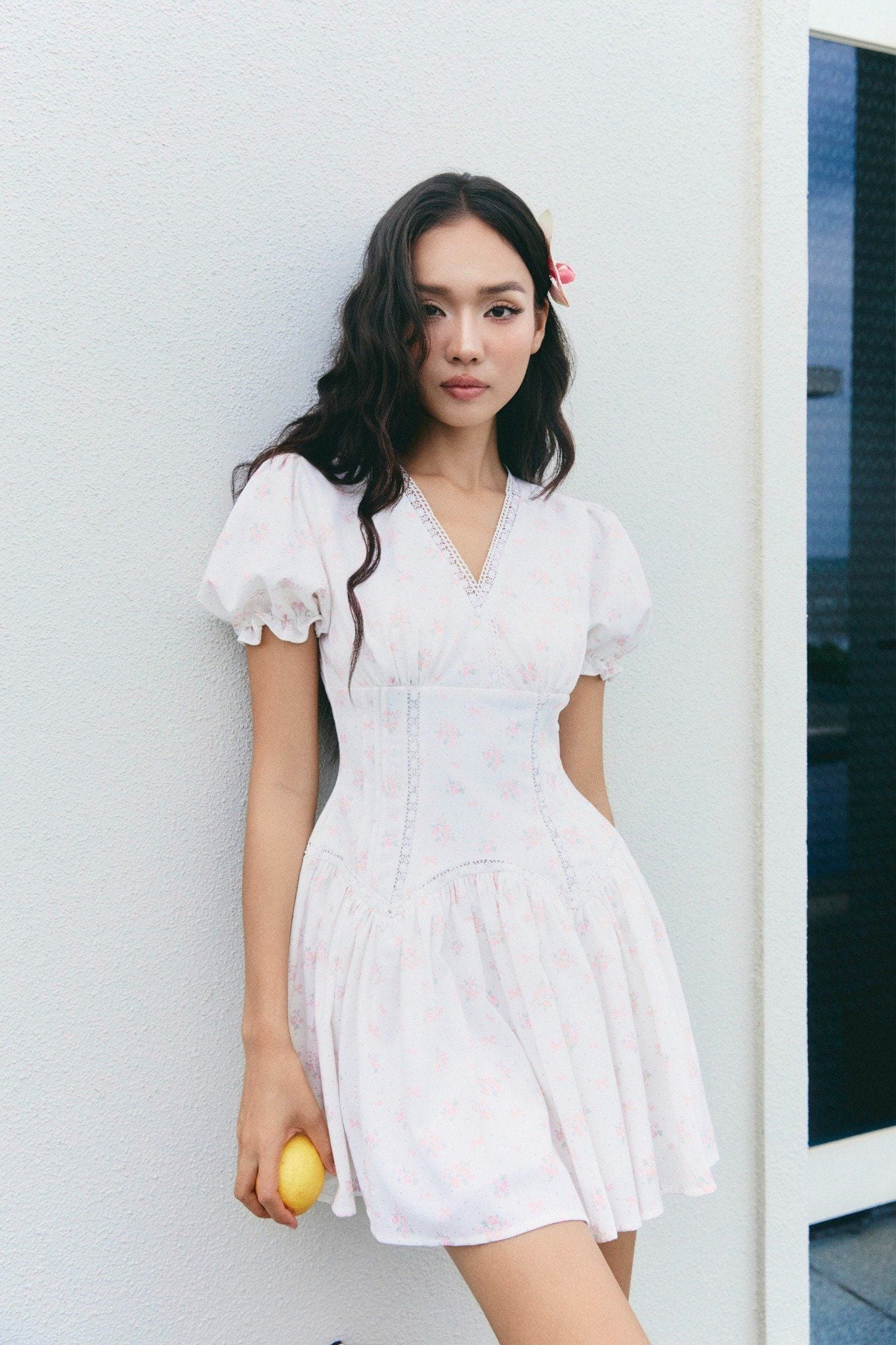 Đầm Ngắn Vneck Gentle Pattern