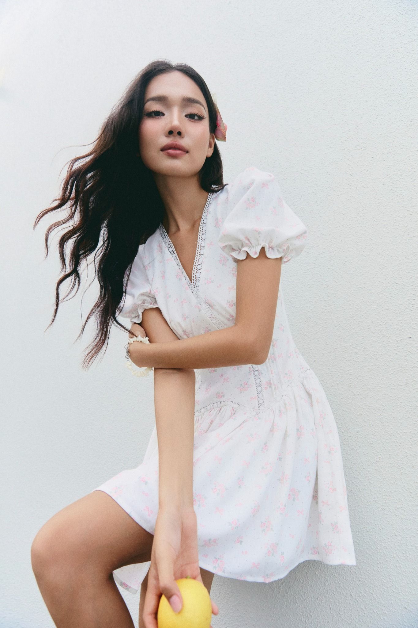 Đầm Ngắn Vneck Gentle Pattern