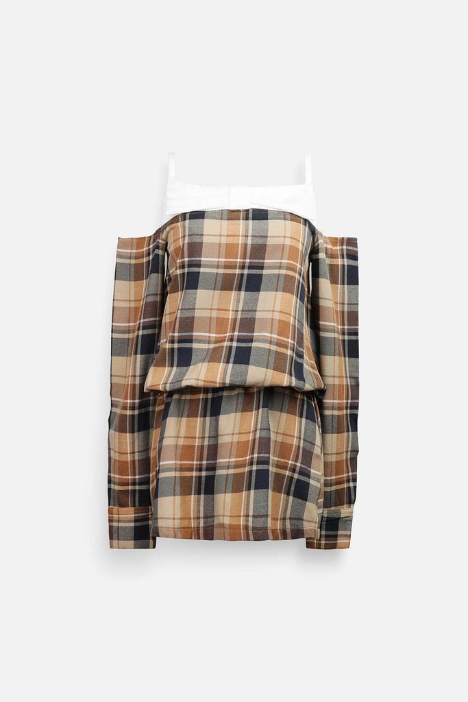  Đầm Ngắn The Checked Bowtie 