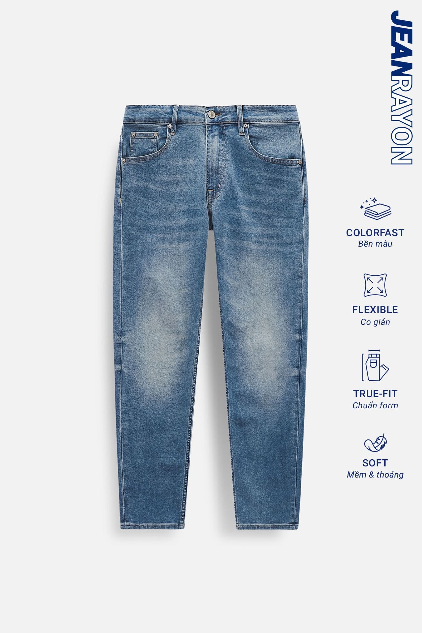 Quần Jean Rayon Slim Wed Typical Blue