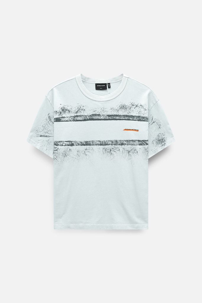  Áo Thun Boxy Smoke Effect Orange Label 