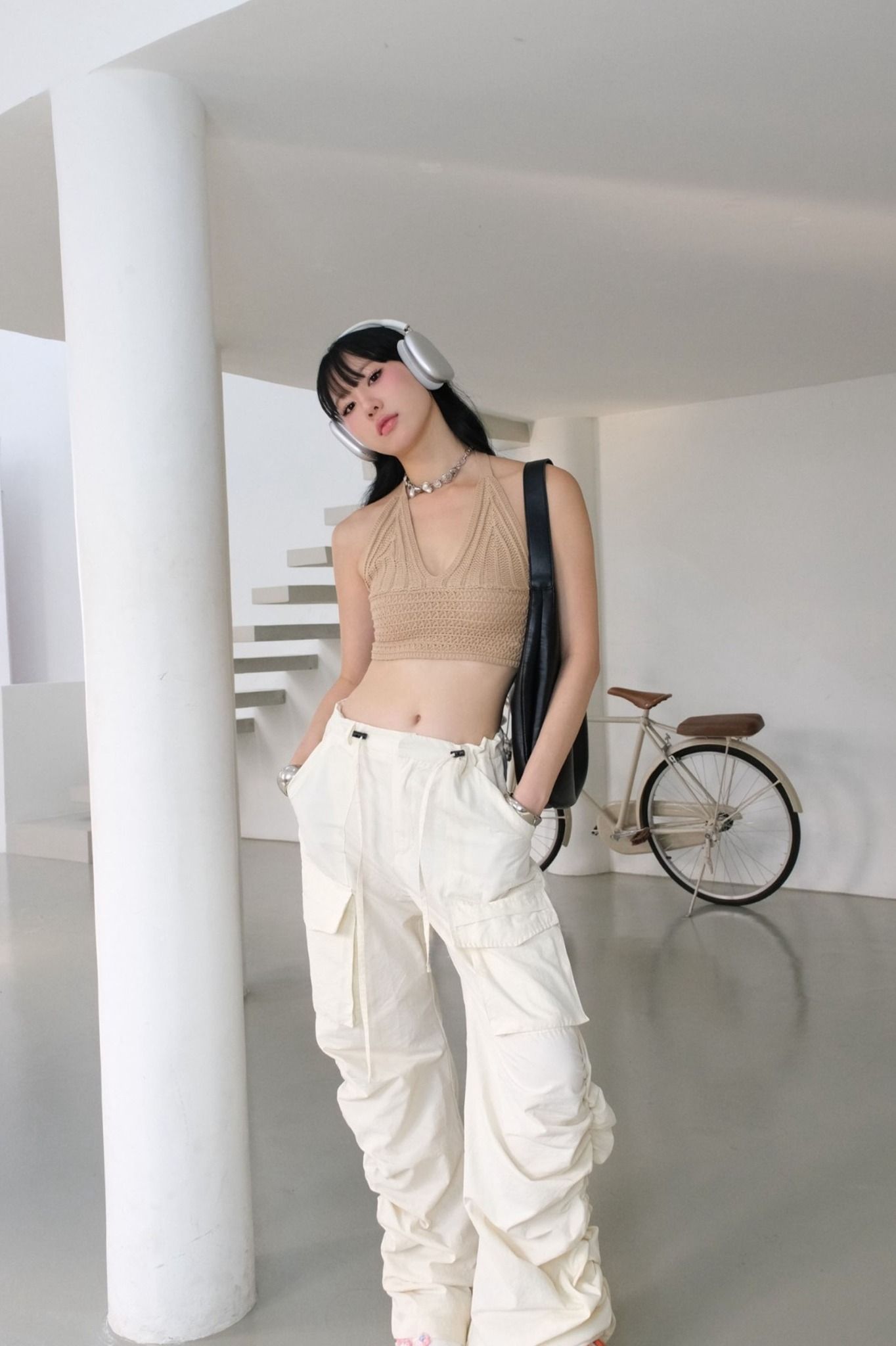  Quần Dài Ruffle Side Style 