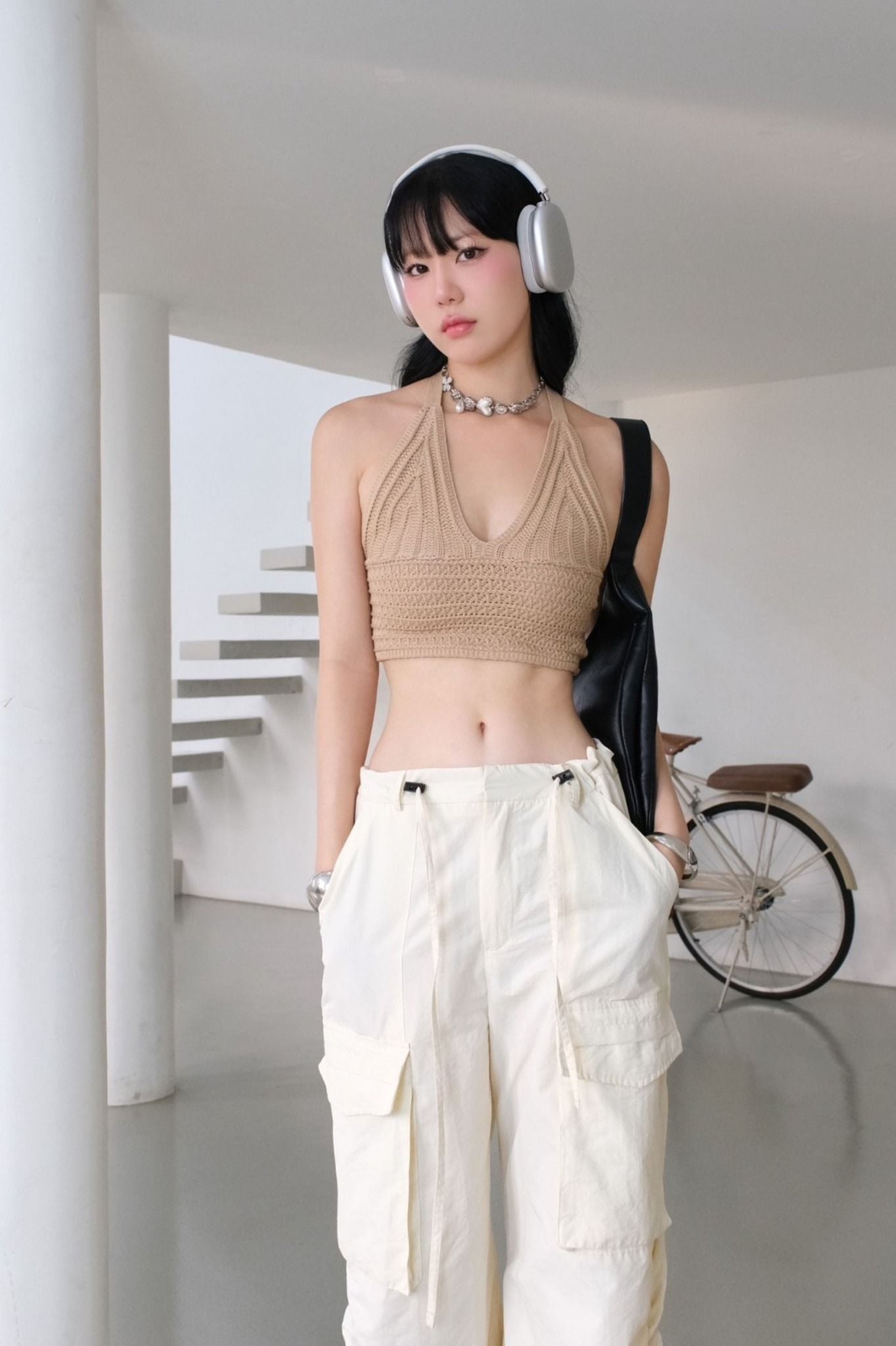 Quần Dài Ruffle Side Style