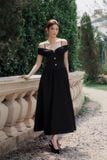 Đầm Dài Girly Offshoulder Neckline