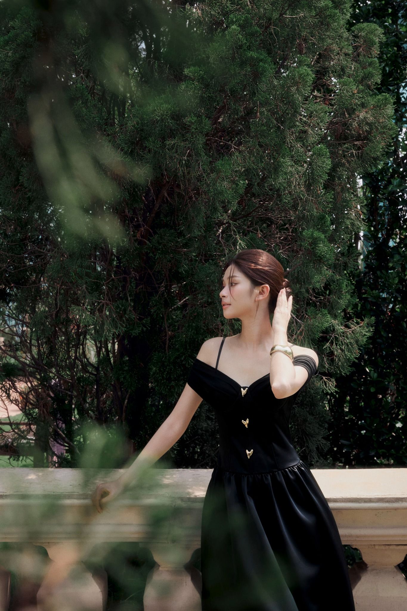 Đầm Dài Girly Offshoulder Neckline