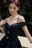 Đầm Dài Girly Offshoulder Neckline