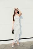 Đầm Dài Halter Split Charming
