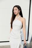 Đầm Dài Halter Split Charming