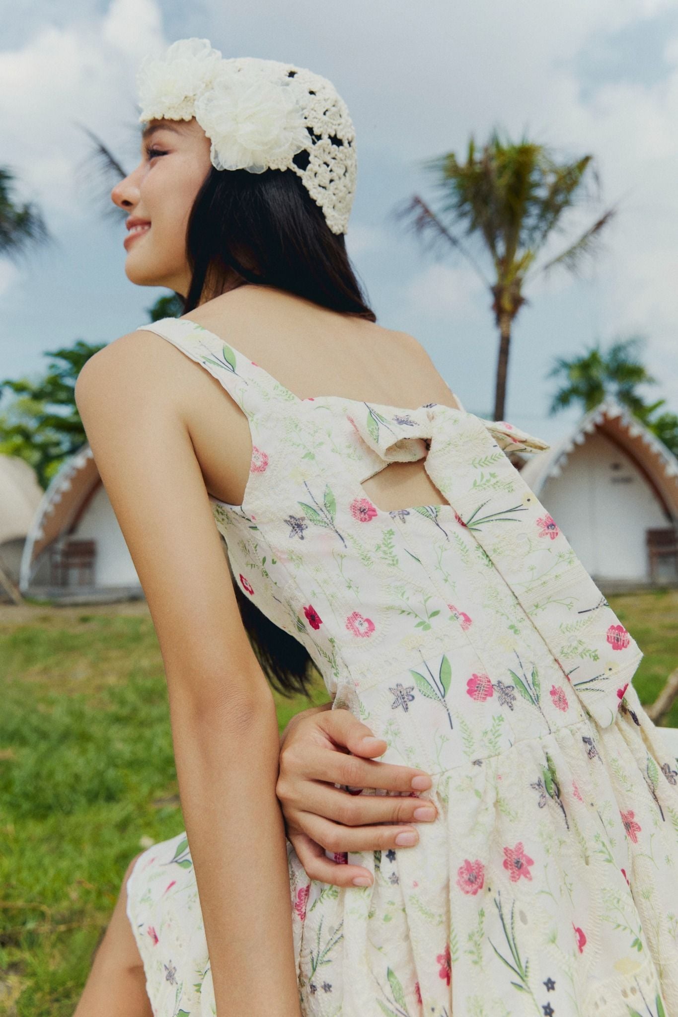 Đầm Ngắn Dropwaist Textured