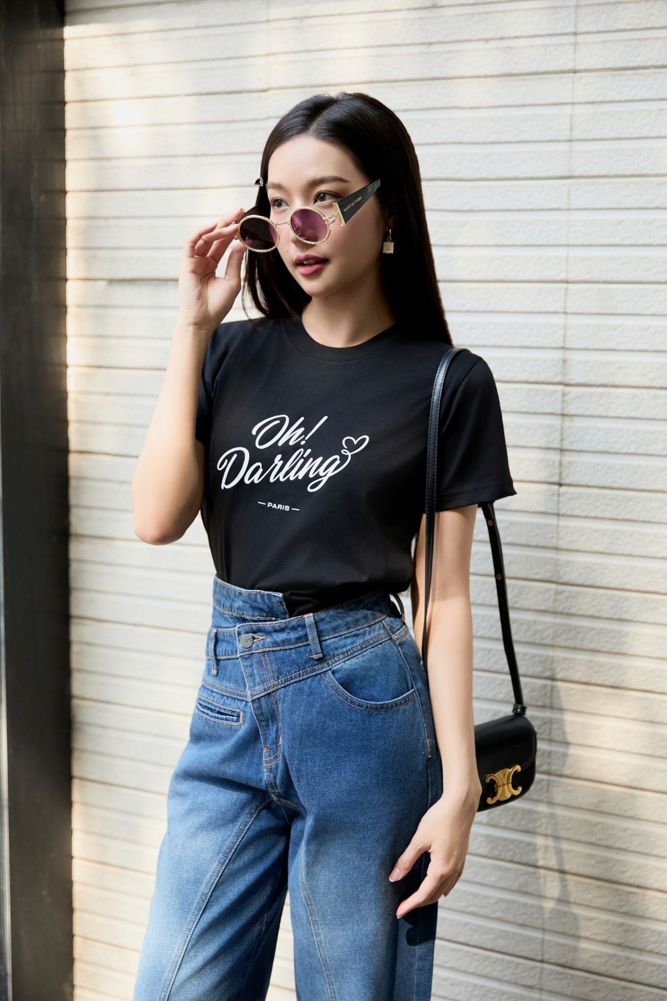 Áo Thun Oh Darling Black White