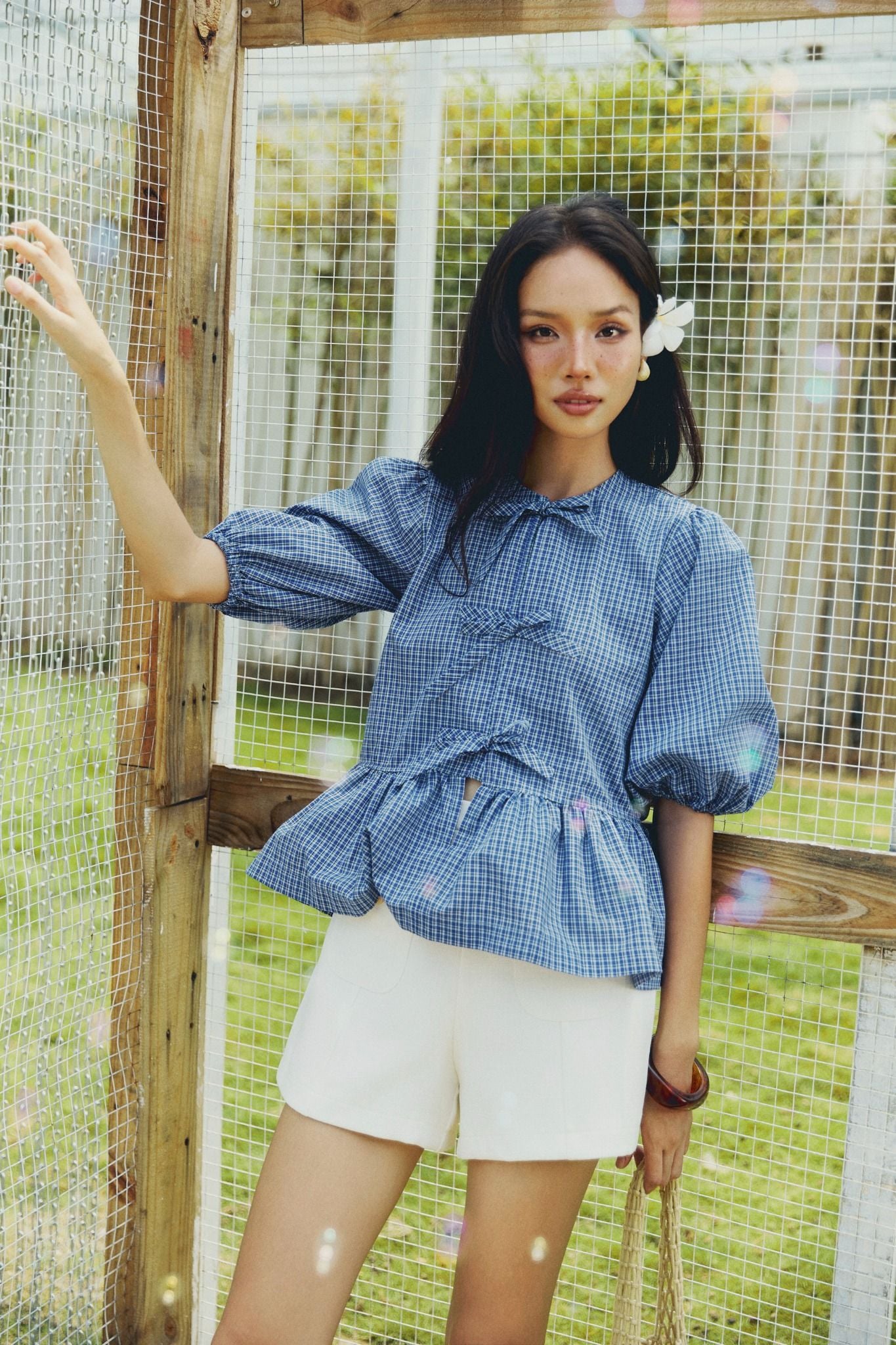 Áo Lantern Sleeve The Blue