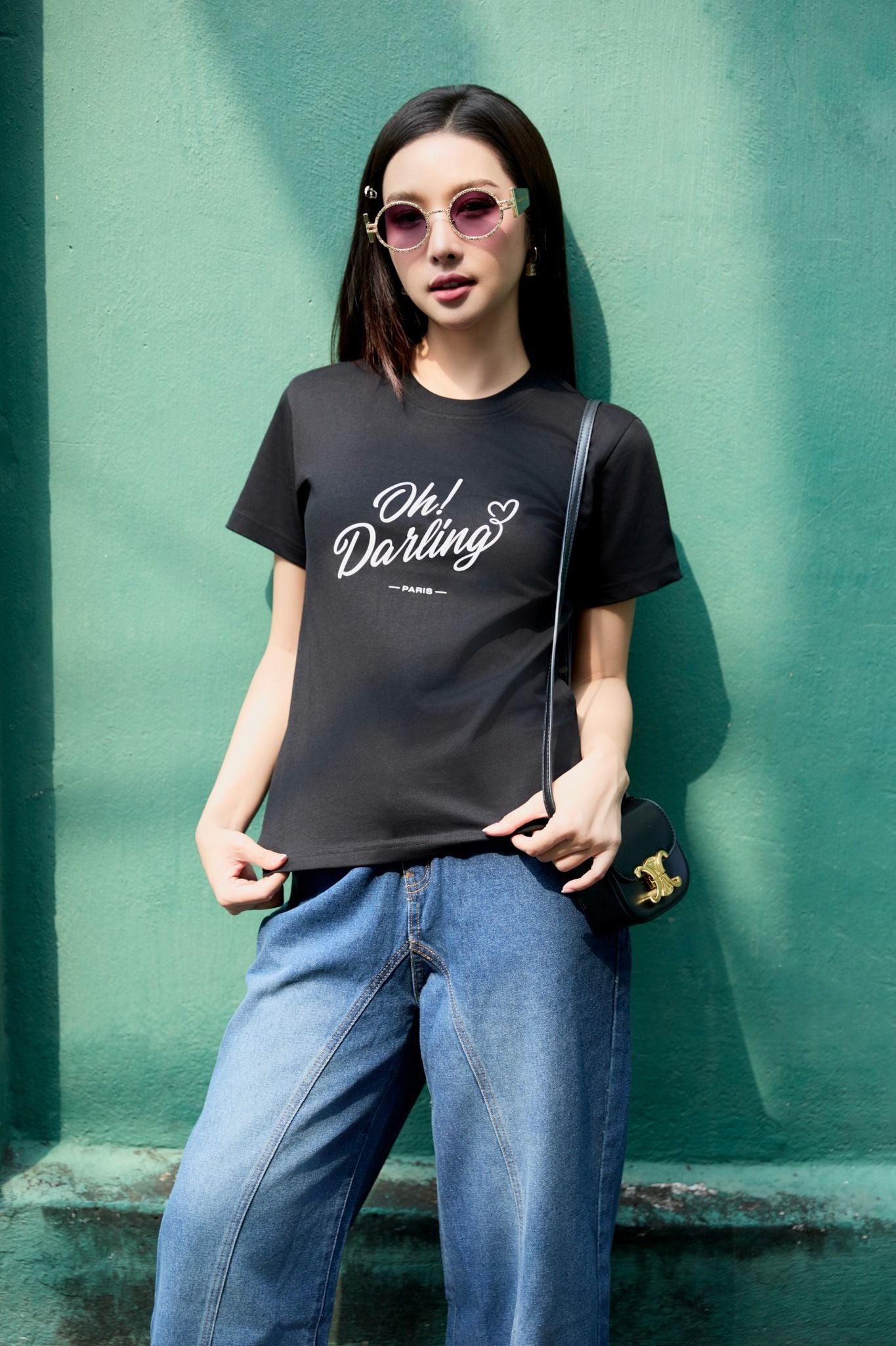 Áo Thun Oh Darling Black White