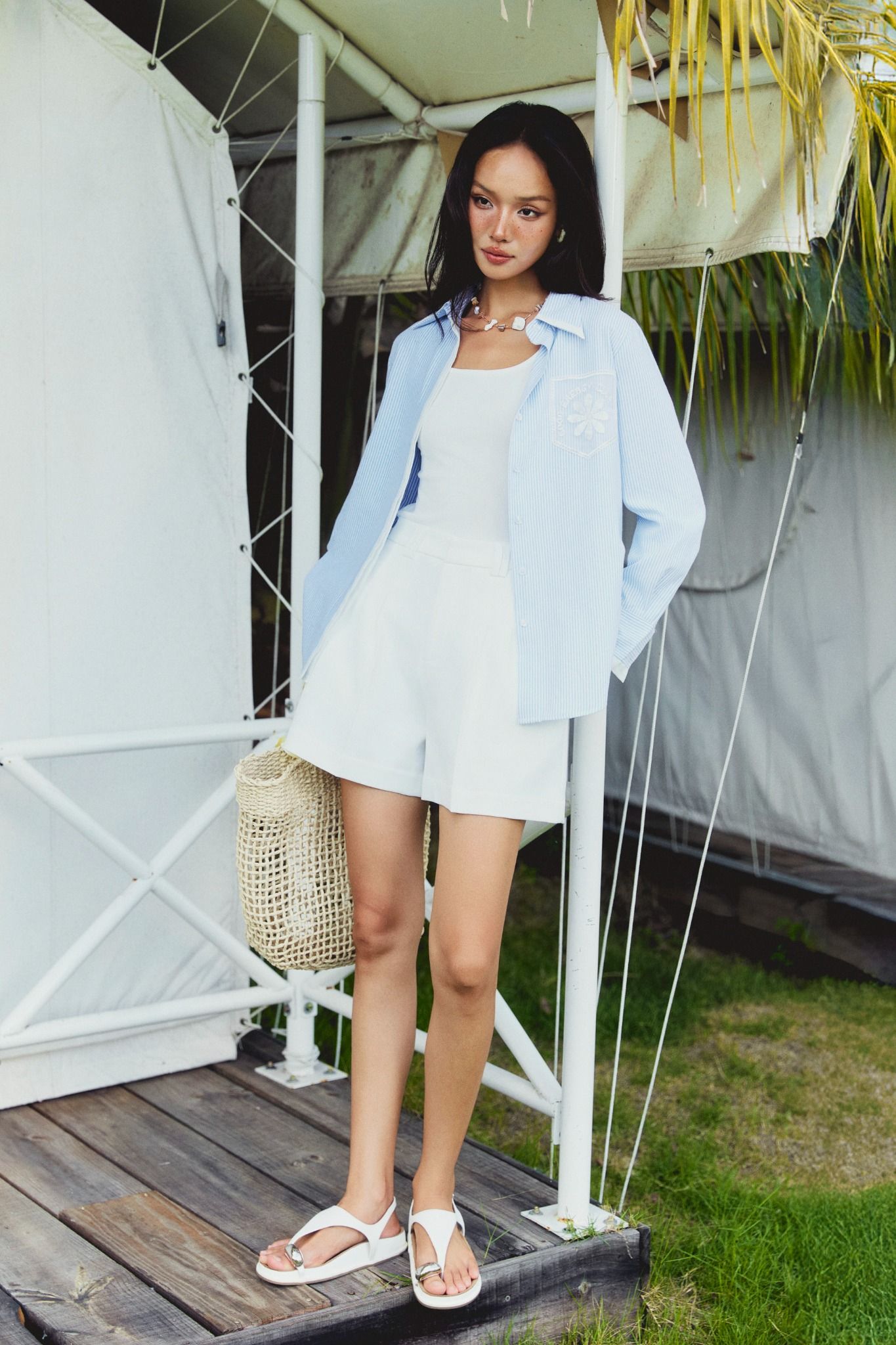 Quần Short Pleats High Waist