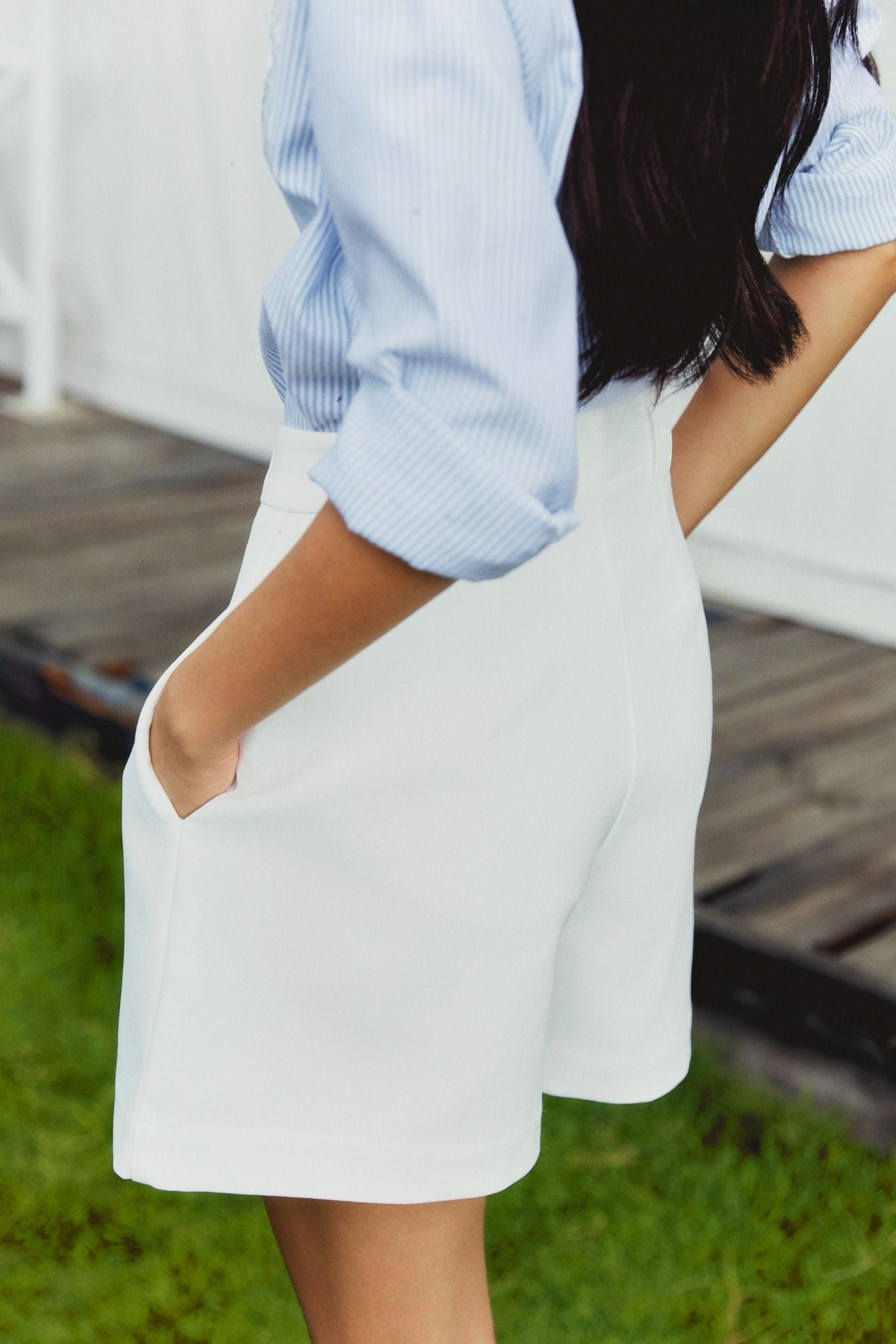 Quần Short Pleats High Waist