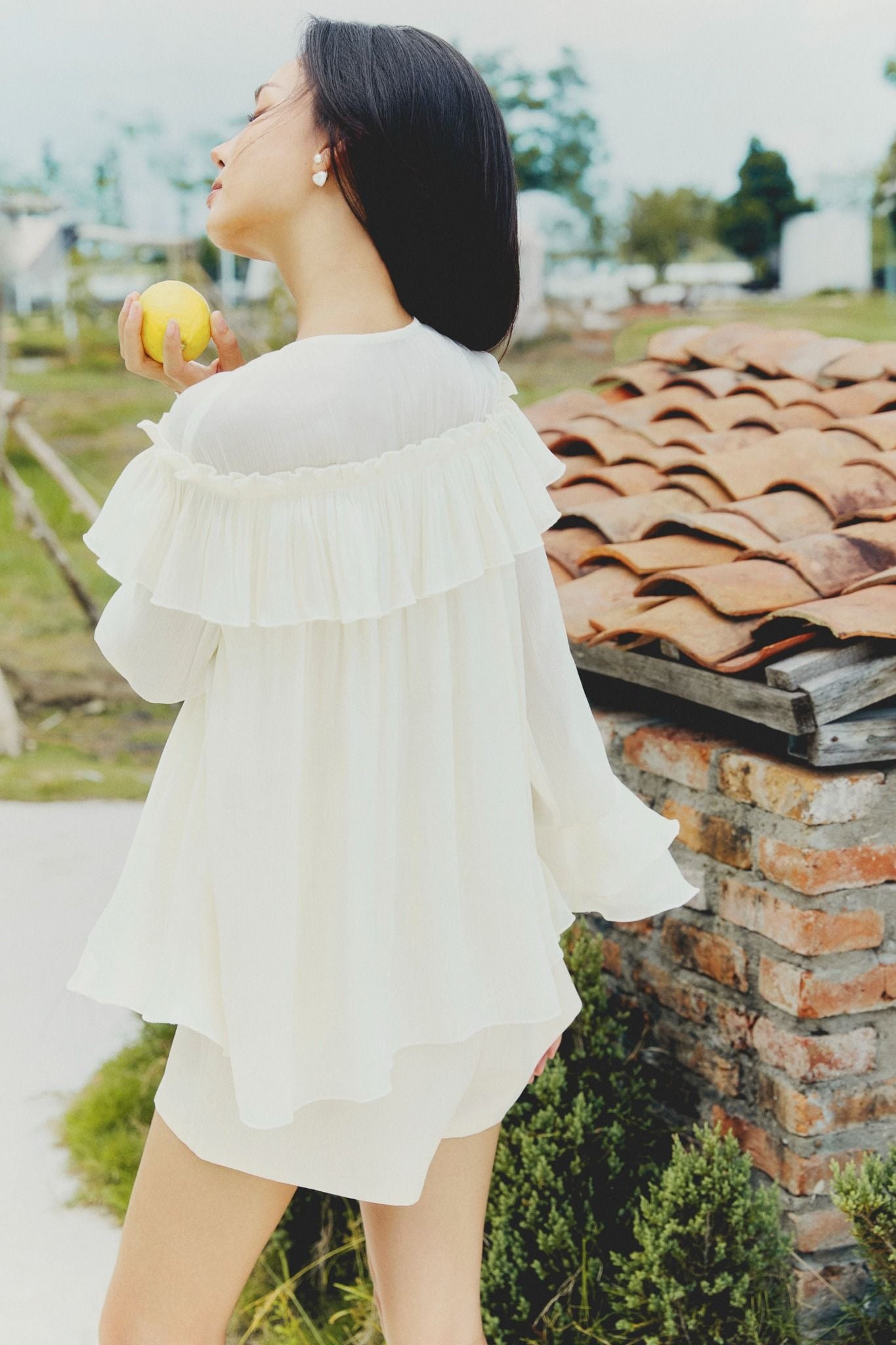 Áo Flowy Silk Layering