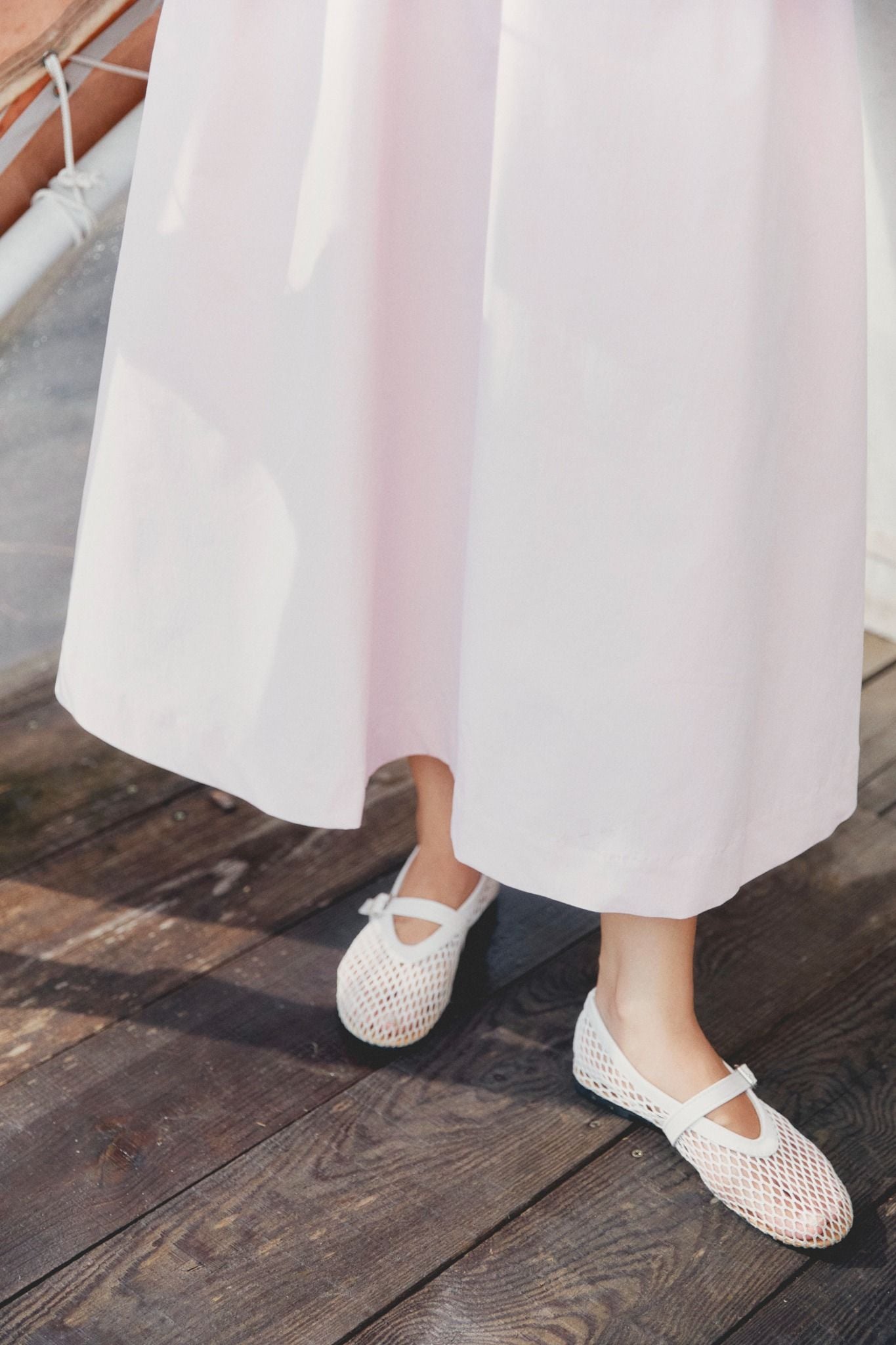 Đầm Dài Bowtie Shoulder Girly