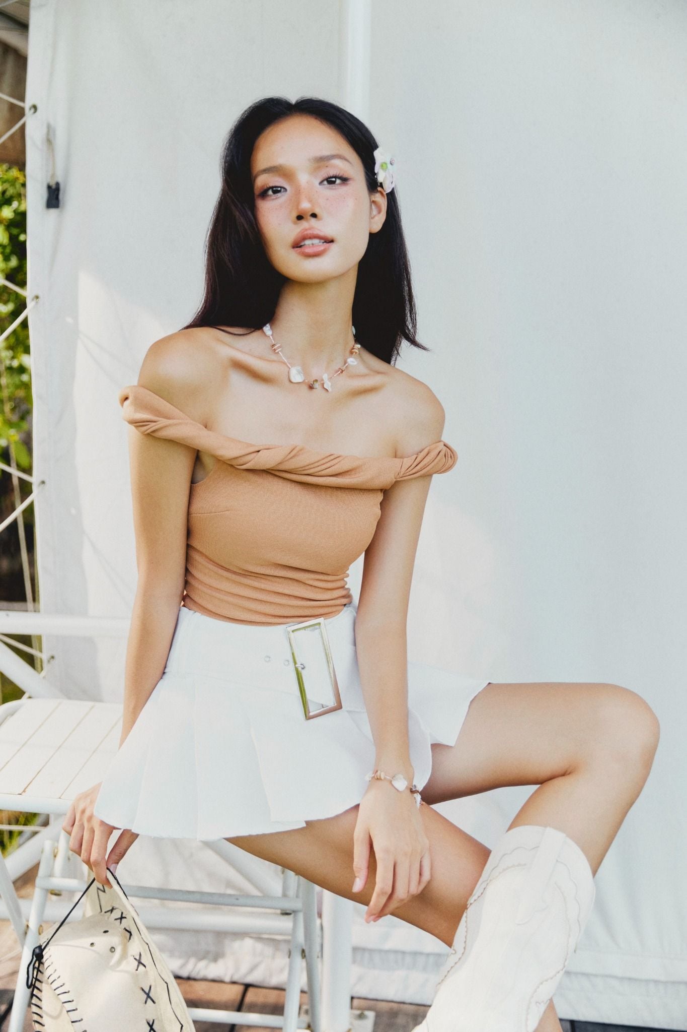 Chân Váy Ngắn Silver Buckle