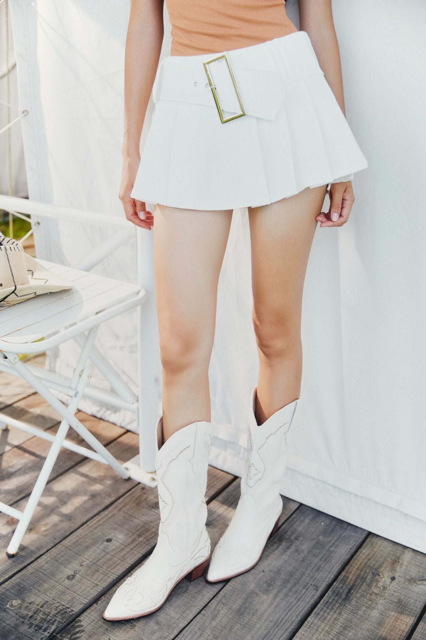 Chân Váy Ngắn Silver Buckle