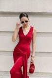 Đầm Dài Sleeveless Wrap Waist