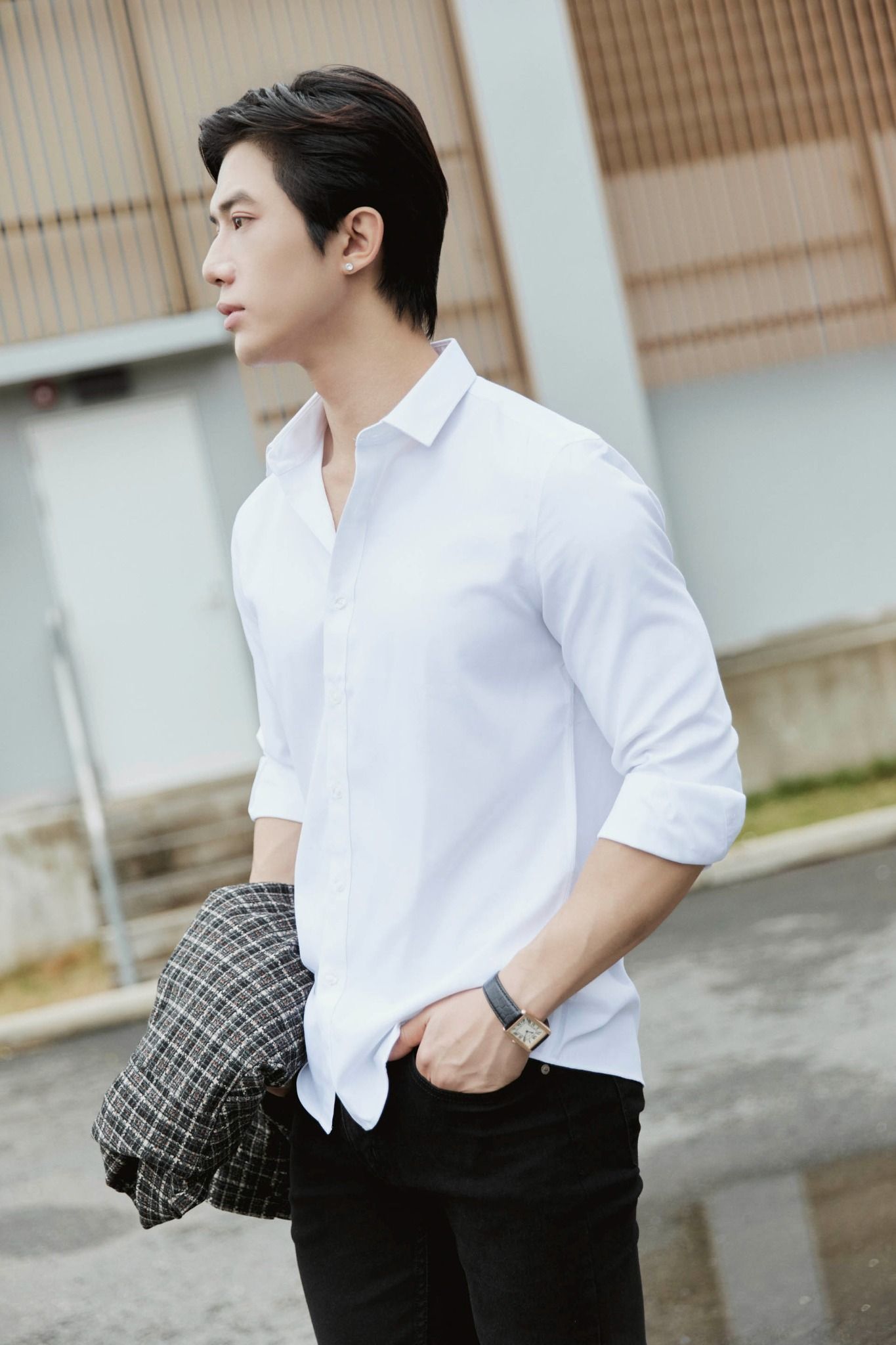 Áo Sơ Mi Black White Nano GS