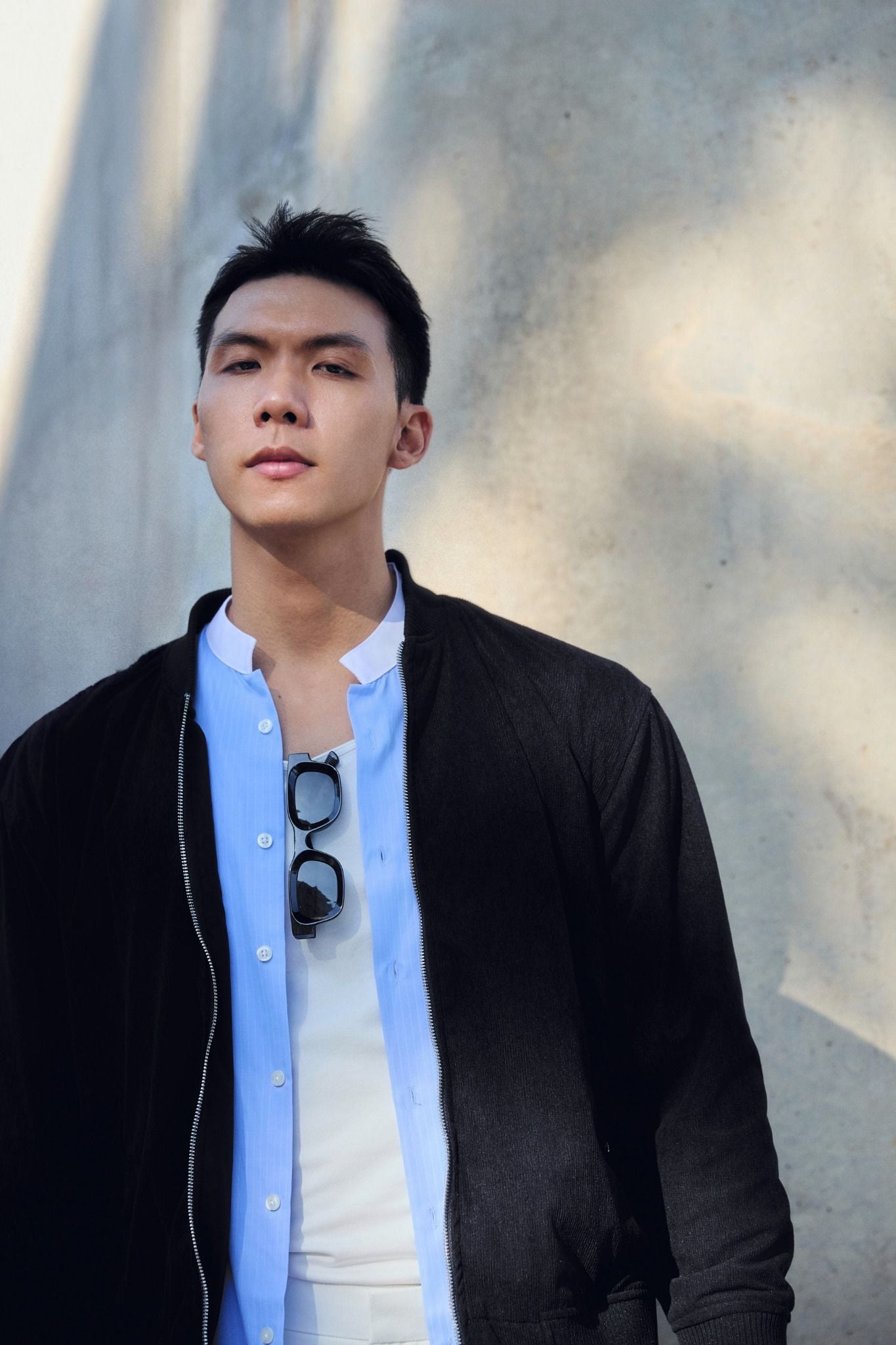 Áo Khoác Boxy Cord Beige Black