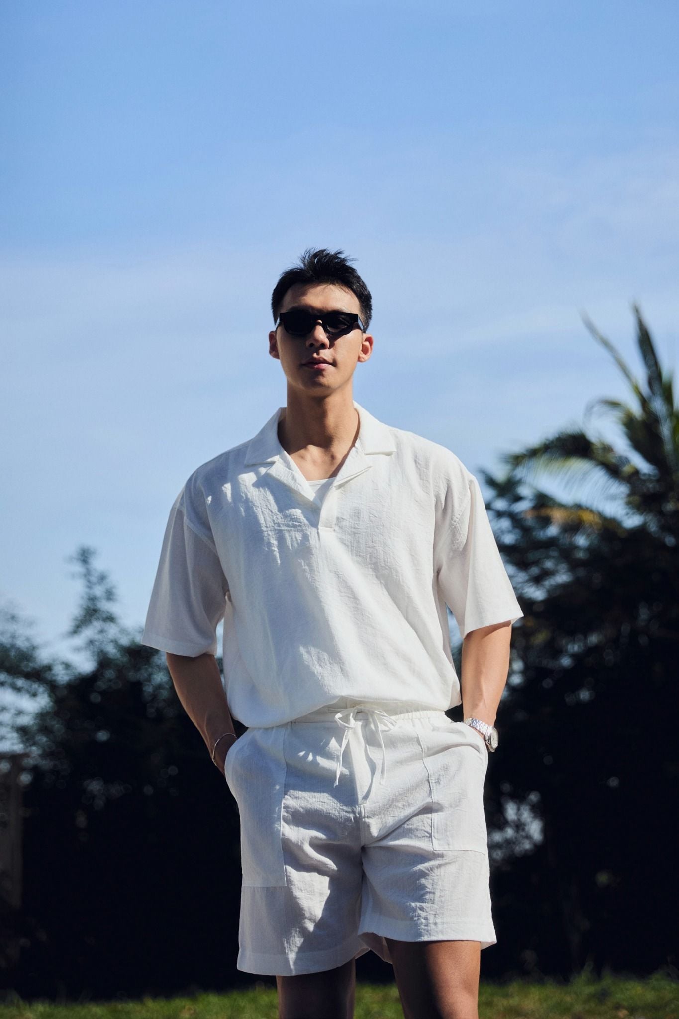 Set Shirt Short Linen Over